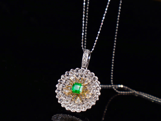 Colgante Esmeralda Panjshir - Joyería Premium VVG Warton Green