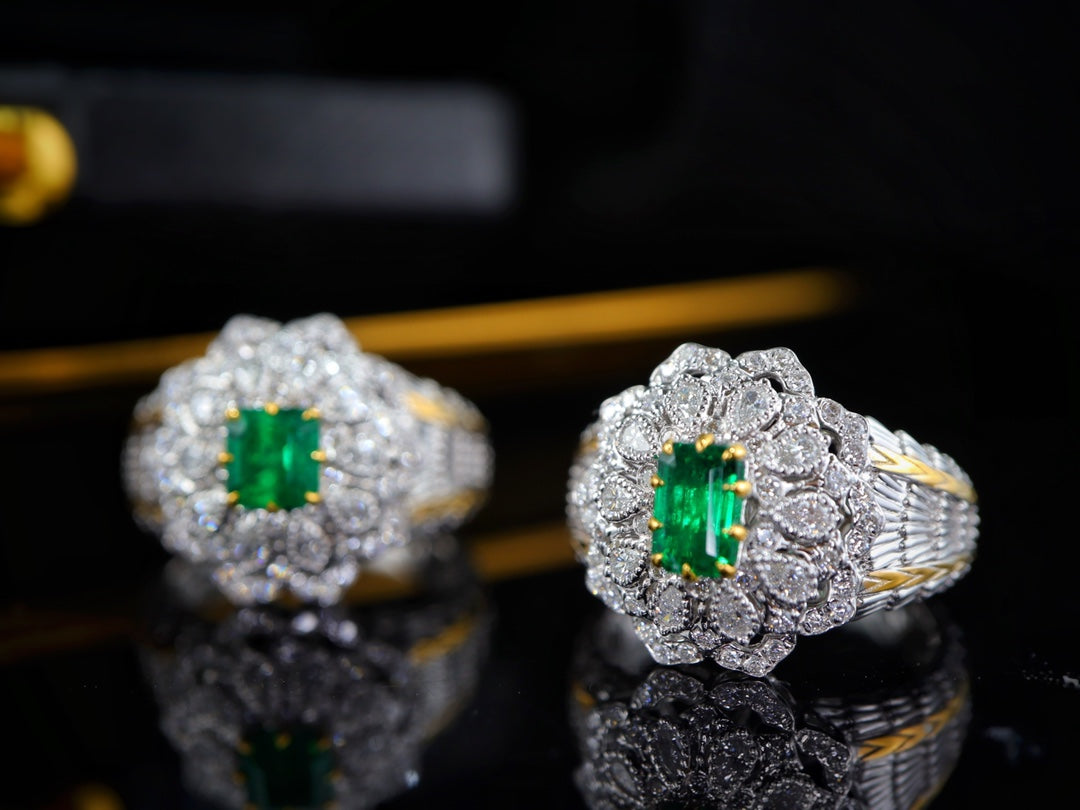 Panjshir-Smaragdring – von der Gilde zertifizierter, grüner Schmuck der Spitzenklasse