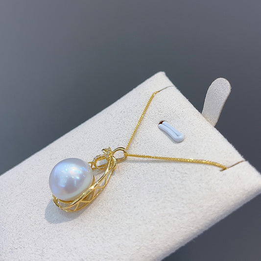 Luxe 18K gouden diamanten en 12-13 mm Australische witte pareljuwelen