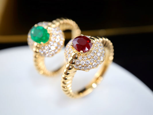 Cincin Ruby Darah Merpati Vintage - Perhiasan Premium