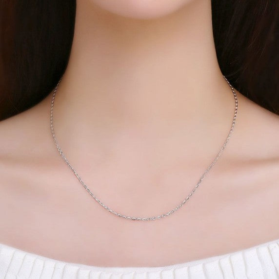 Women's O-shaped Plated Necklace