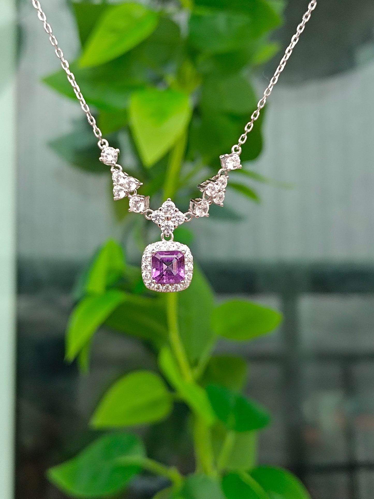 Exquisite Natural Amethyst Necklace - A Gem of Loyal Love, Wisdom, and Courage