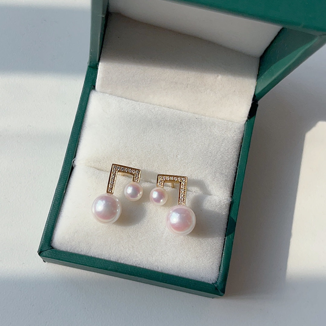 Custom Diamond Music Note Örhängen - Lyxsmycken