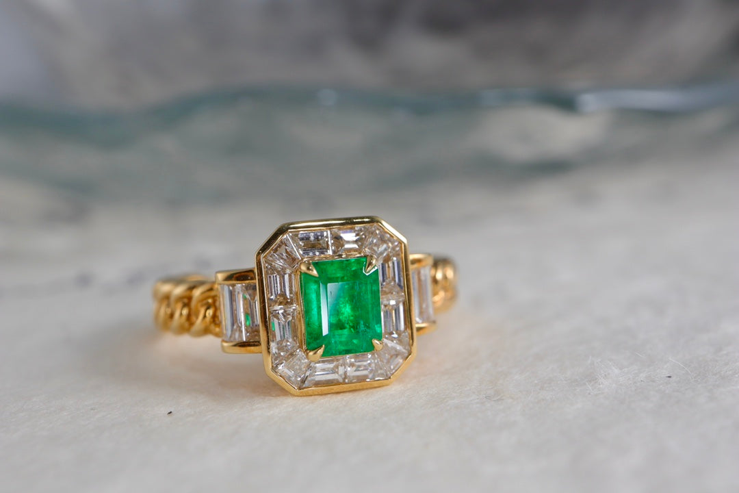 Must-Have-Schmuck: Smaragd-Kubaner-Gliederring