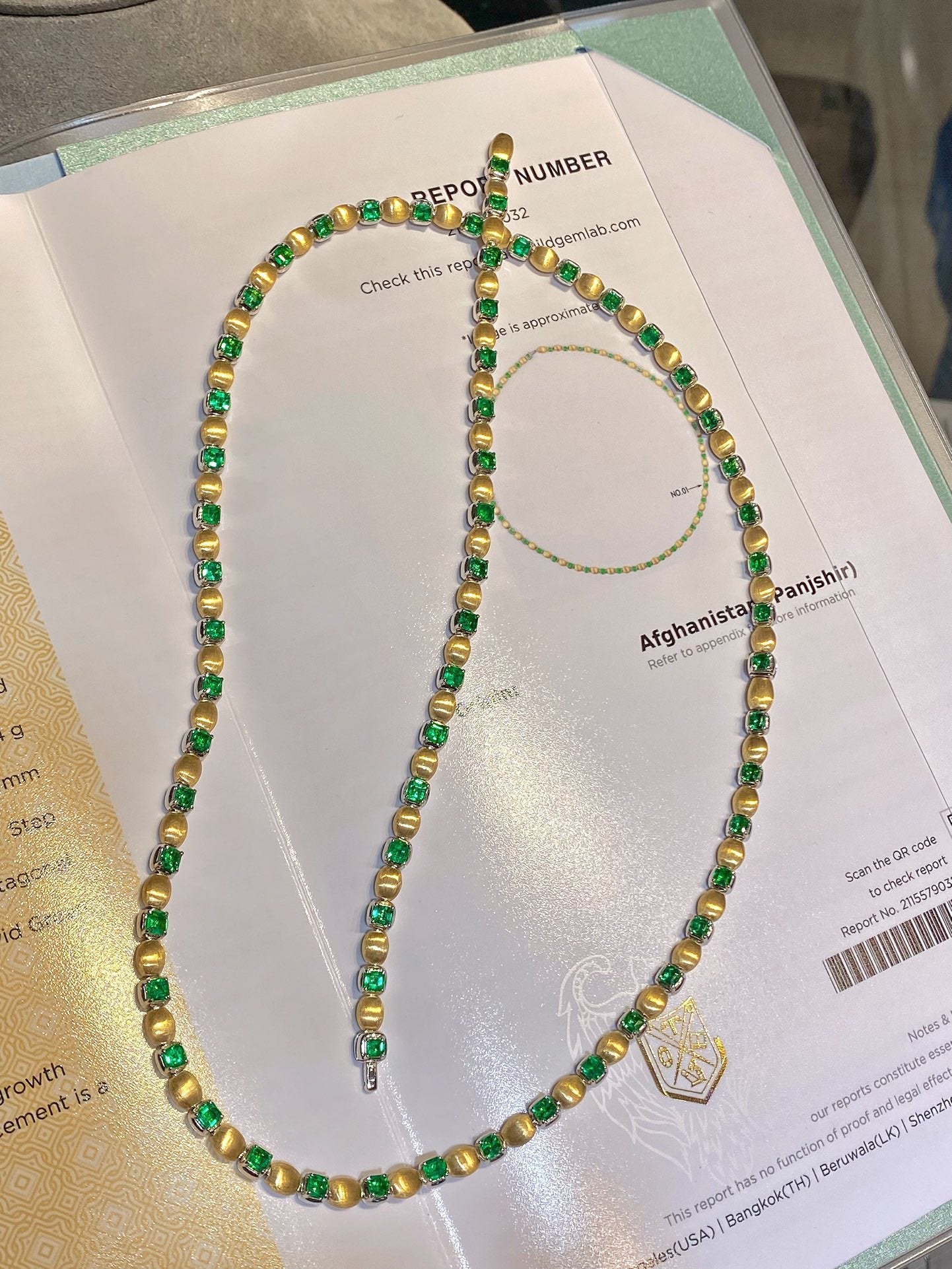 Chocker-Modeset: Premium-Panjshir-Smaragdschmuck
