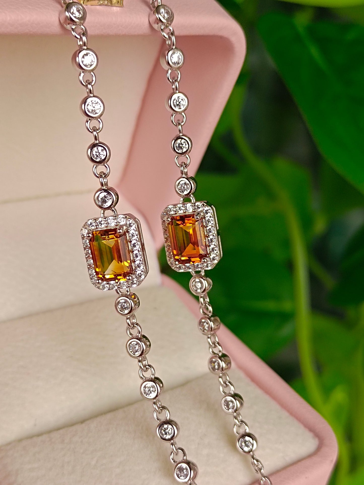 Natural Vivid Yellow Citrine Armband - Utsökta smycken för elegans