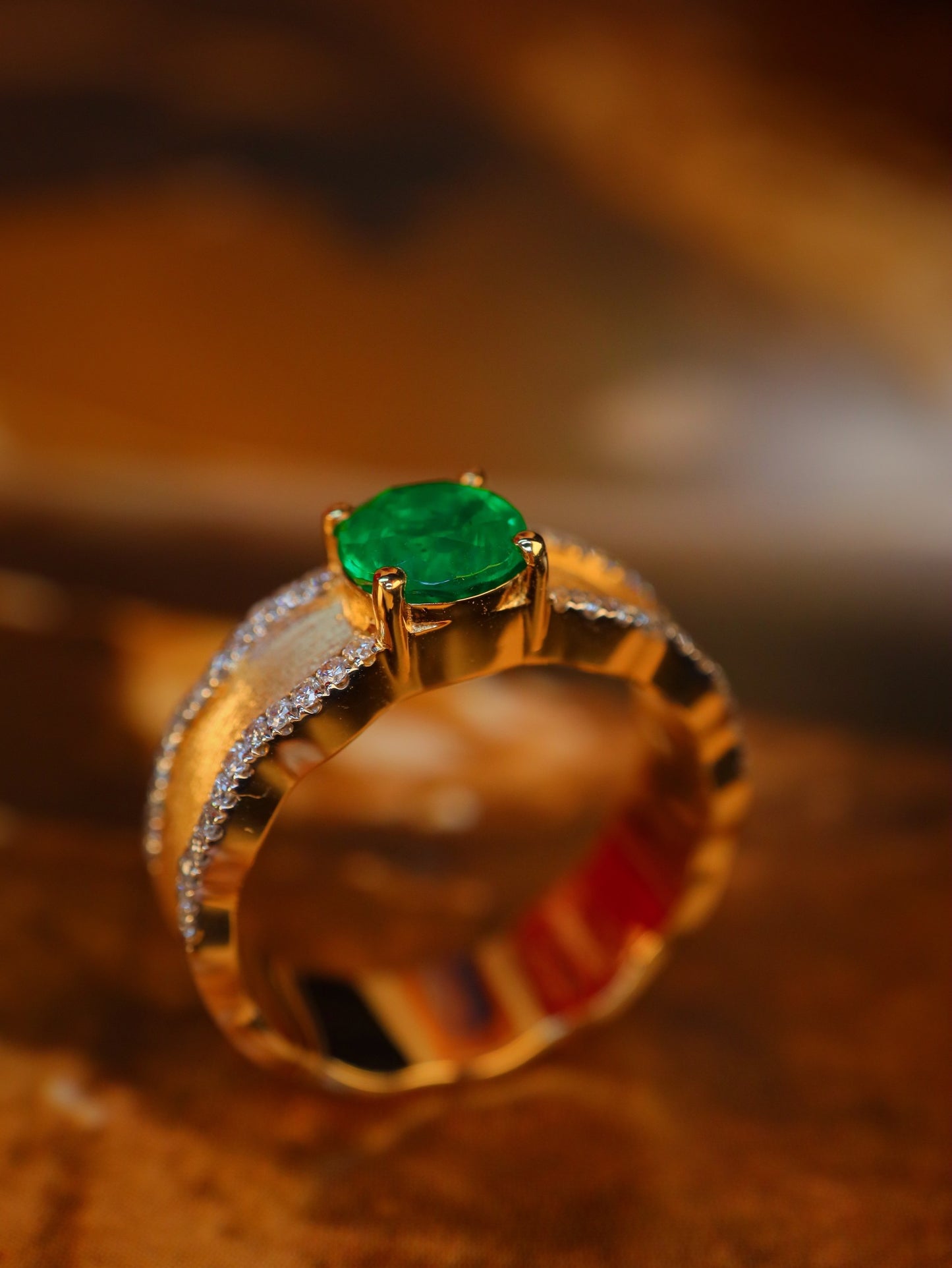 Panjshir-Smaragdschmuck – Premium-Rundschliff, erstklassiges grünes Grün