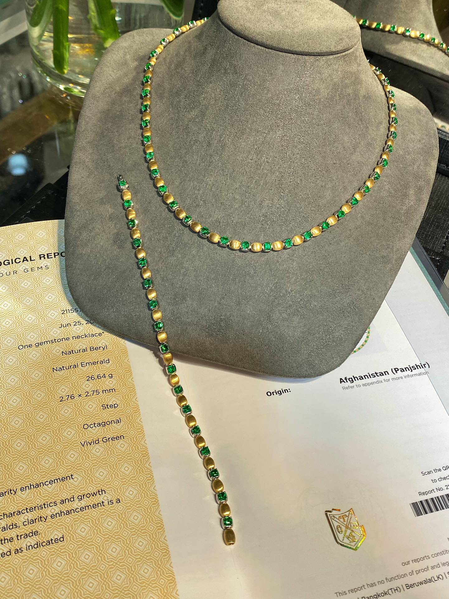 Chocker-Modeset: Premium-Panjshir-Smaragdschmuck