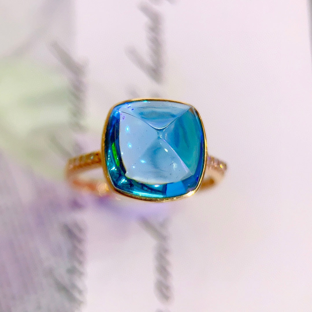 Captivating Topaz Ring - A Moment of Heart's Desire in Jewelry