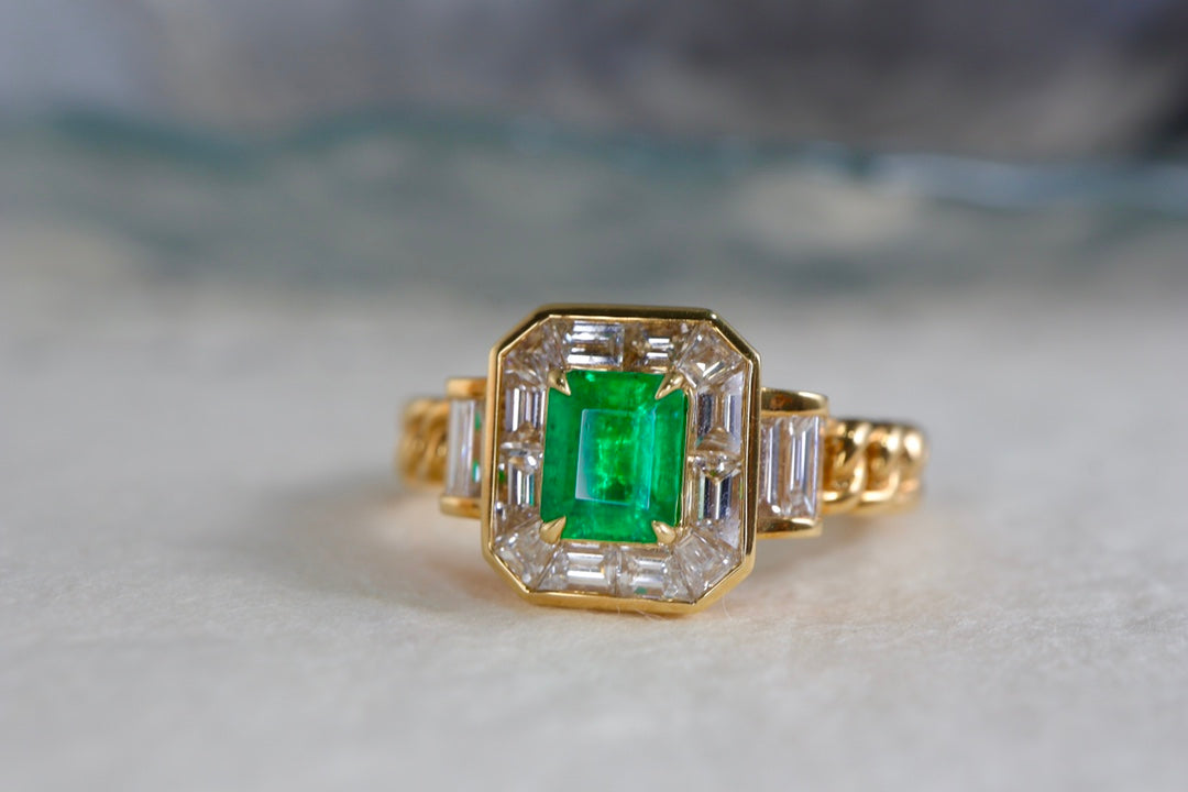 Must-Have-Schmuck: Smaragd-Kubaner-Gliederring