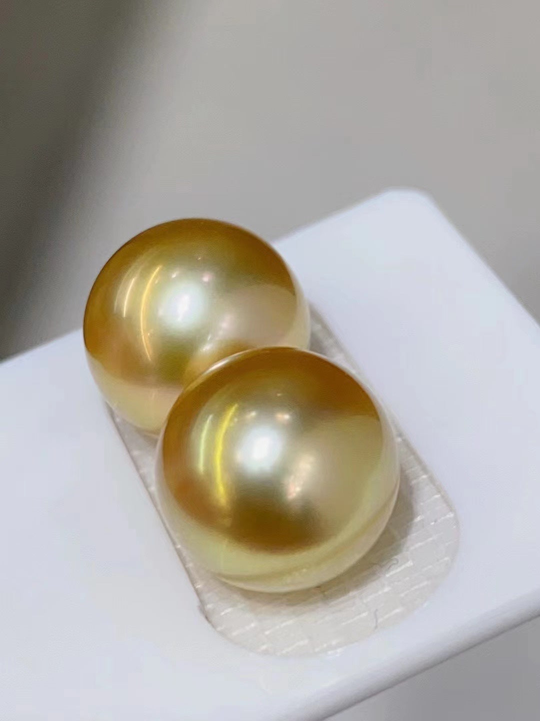 11MM Natural South Sea Golden Pearl Jewelry - Perfect Round & Lustrous