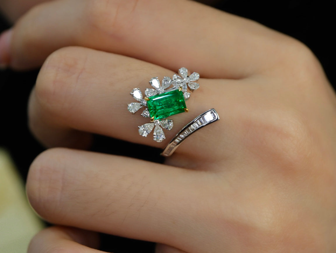 Exklusiver Panjshir-Smaragdschmuck: Erstklassiger Warton-Grünring