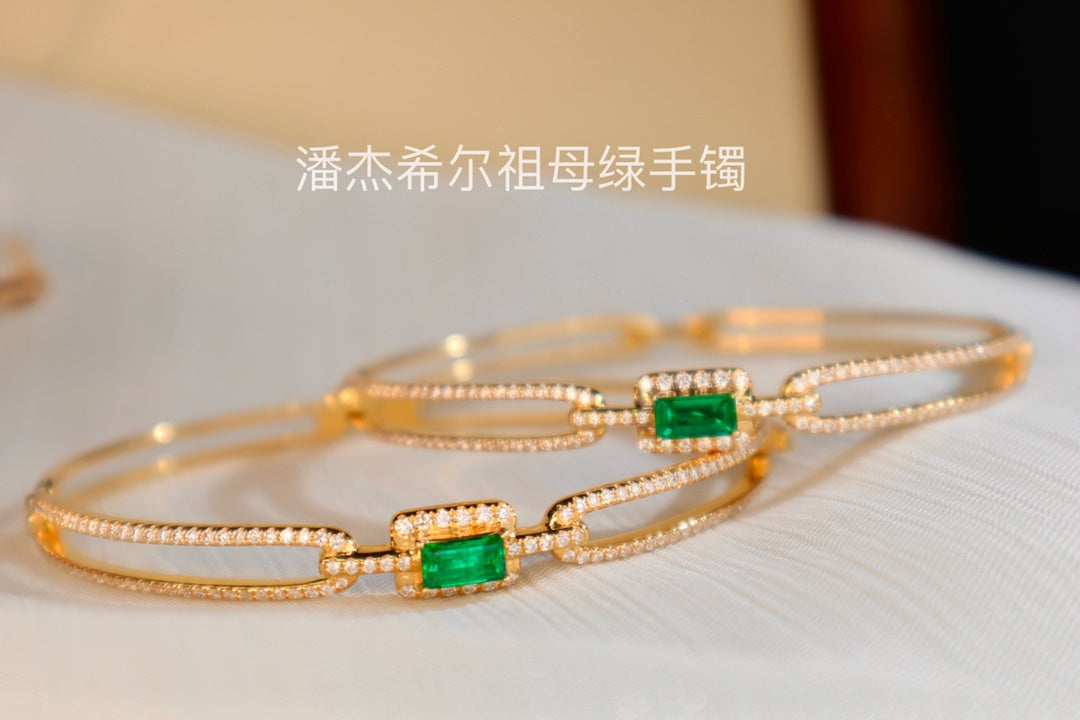 潘杰希尔祖母绿手链 - 高品质珠宝，彰显时尚个性
