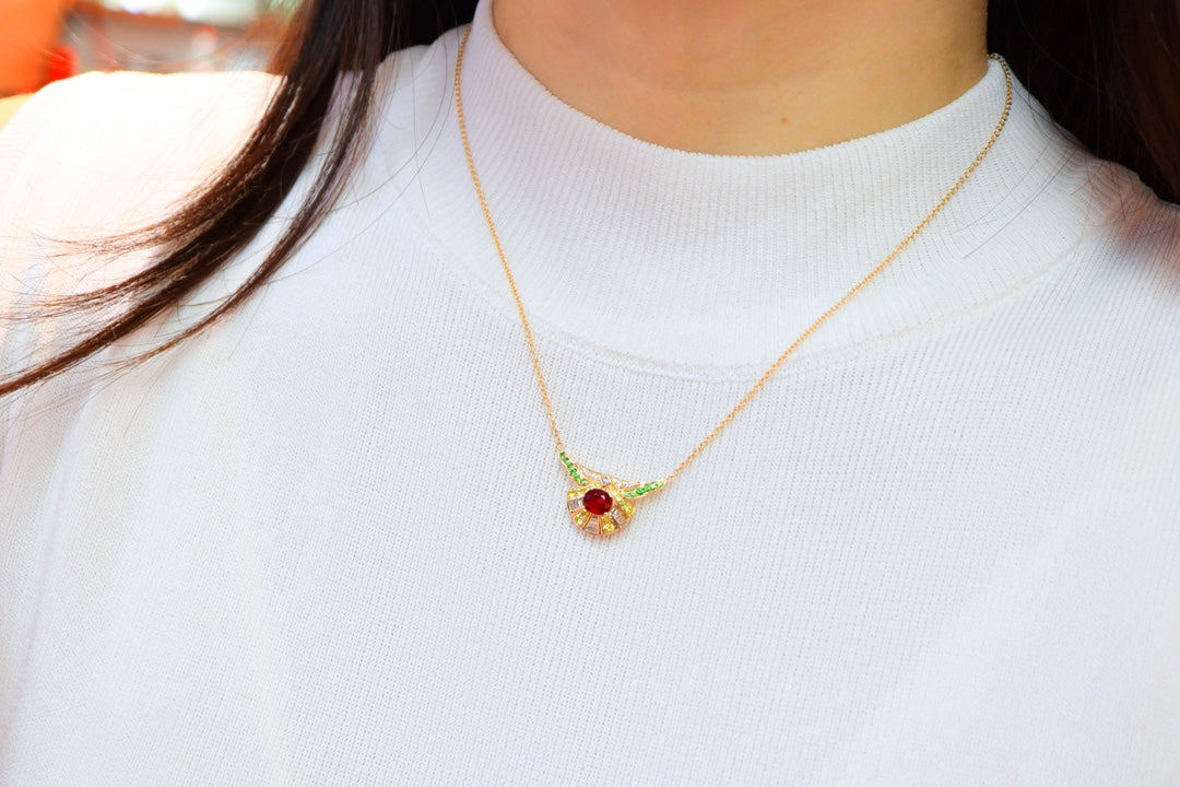 Luxueux Collier Rubis Haut De Gamme - Collection Joaillerie Fine