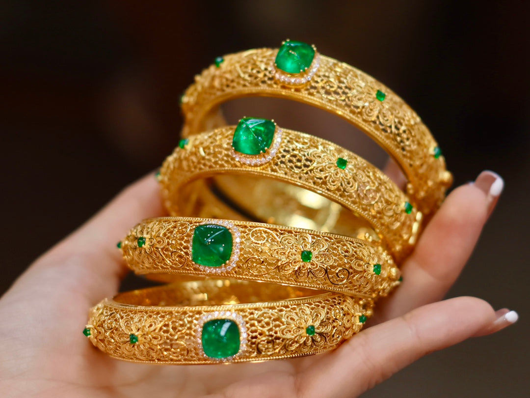 Armband mit alter Filigrantechnik: Der Höhepunkt des Hochzeits-Erbstückschmucks