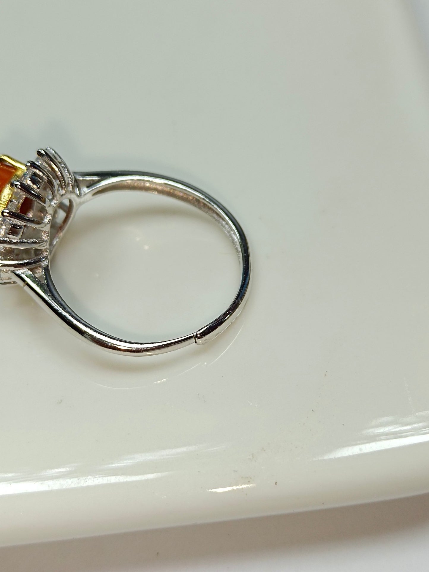 S925 Silver Embedded Southern Red Agate "Starry Sky" Ring - Unika smycken