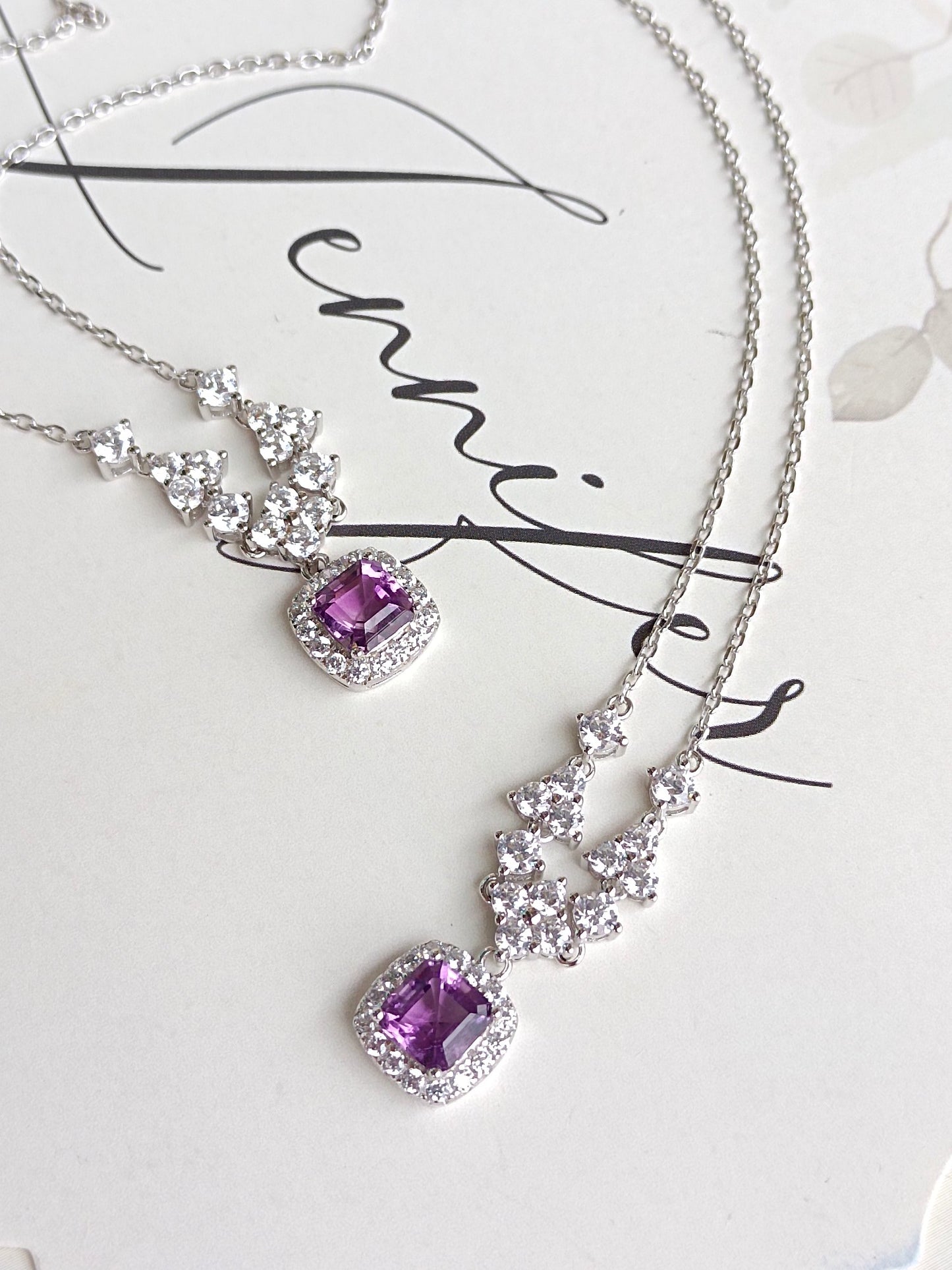 Exquisite Natural Amethyst Necklace - A Gem of Loyal Love, Wisdom, and Courage