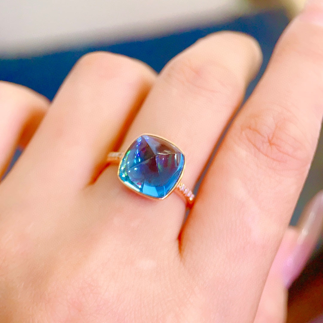 Captivating Topaz Ring - A Moment of Heart's Desire in Jewelry