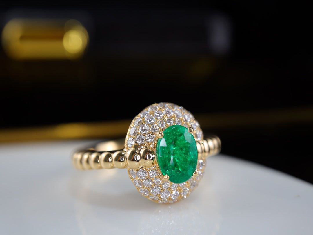 Cincin Zamrud Panjshir Vintage - Koleksi Perhiasan Premium