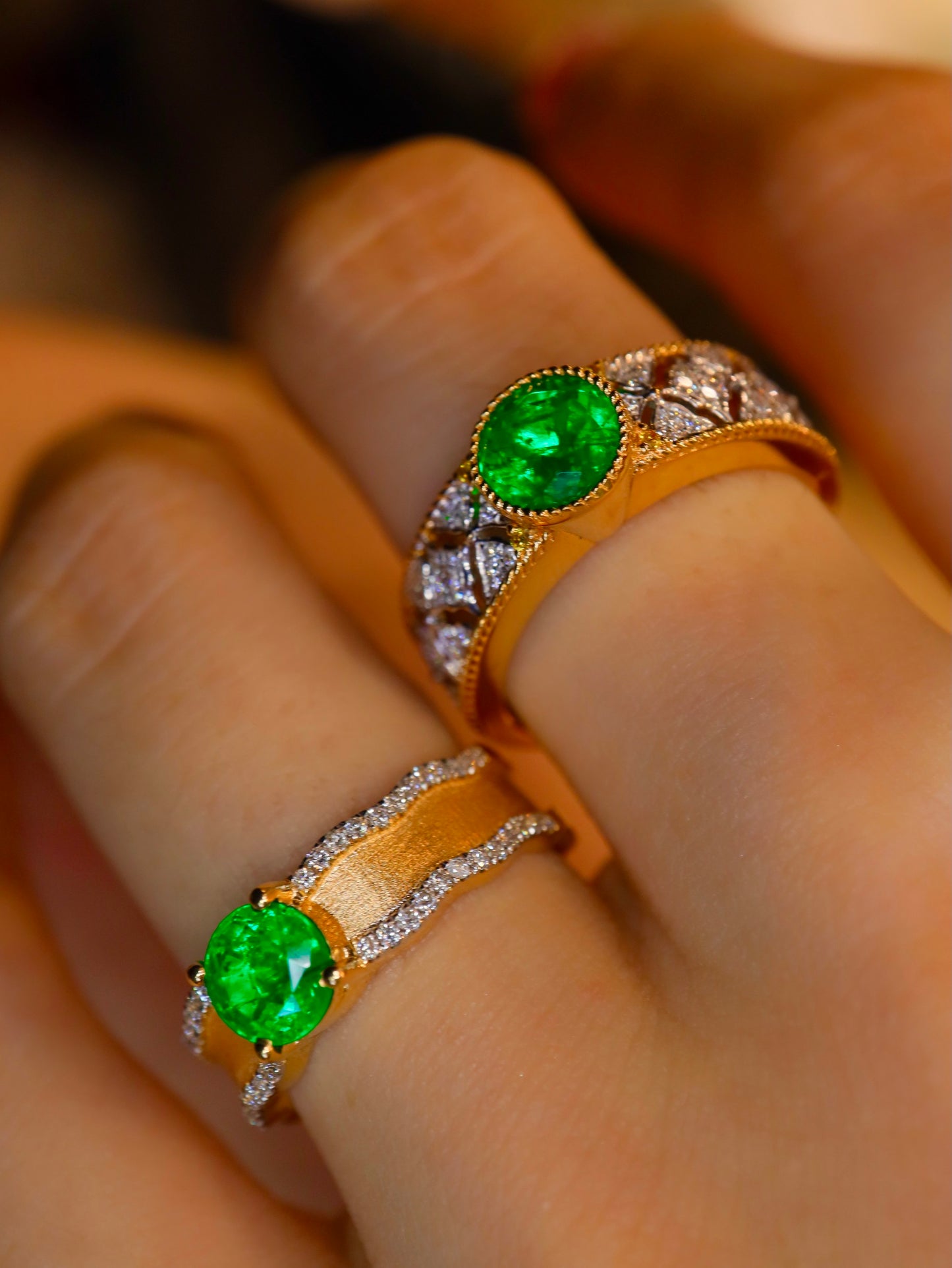 Panjshir-Smaragdschmuck – Premium-Rundschliff, erstklassiges grünes Grün
