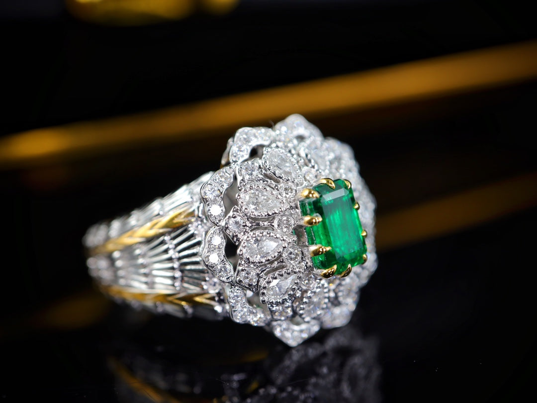 Panjshir-Smaragdring – von der Gilde zertifizierter, grüner Schmuck der Spitzenklasse