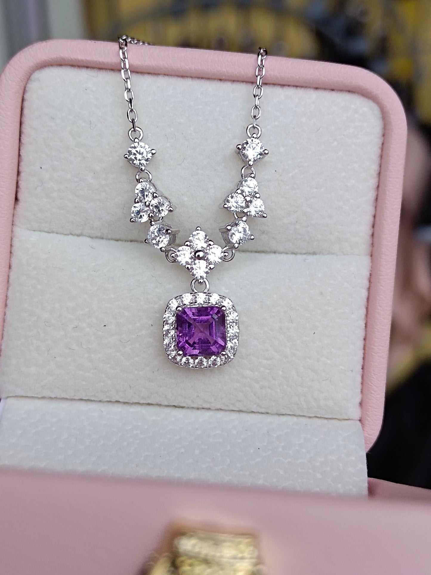Exquisite Natural Amethyst Necklace - A Gem of Loyal Love, Wisdom, and Courage
