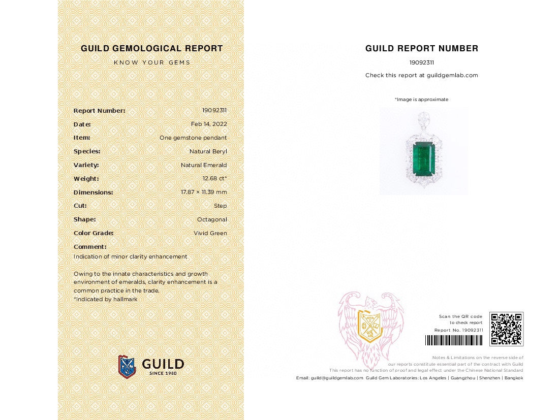 Barang Kemas Loket Zamrud - Zamrud Hijau Terang Muzo 12.68ct