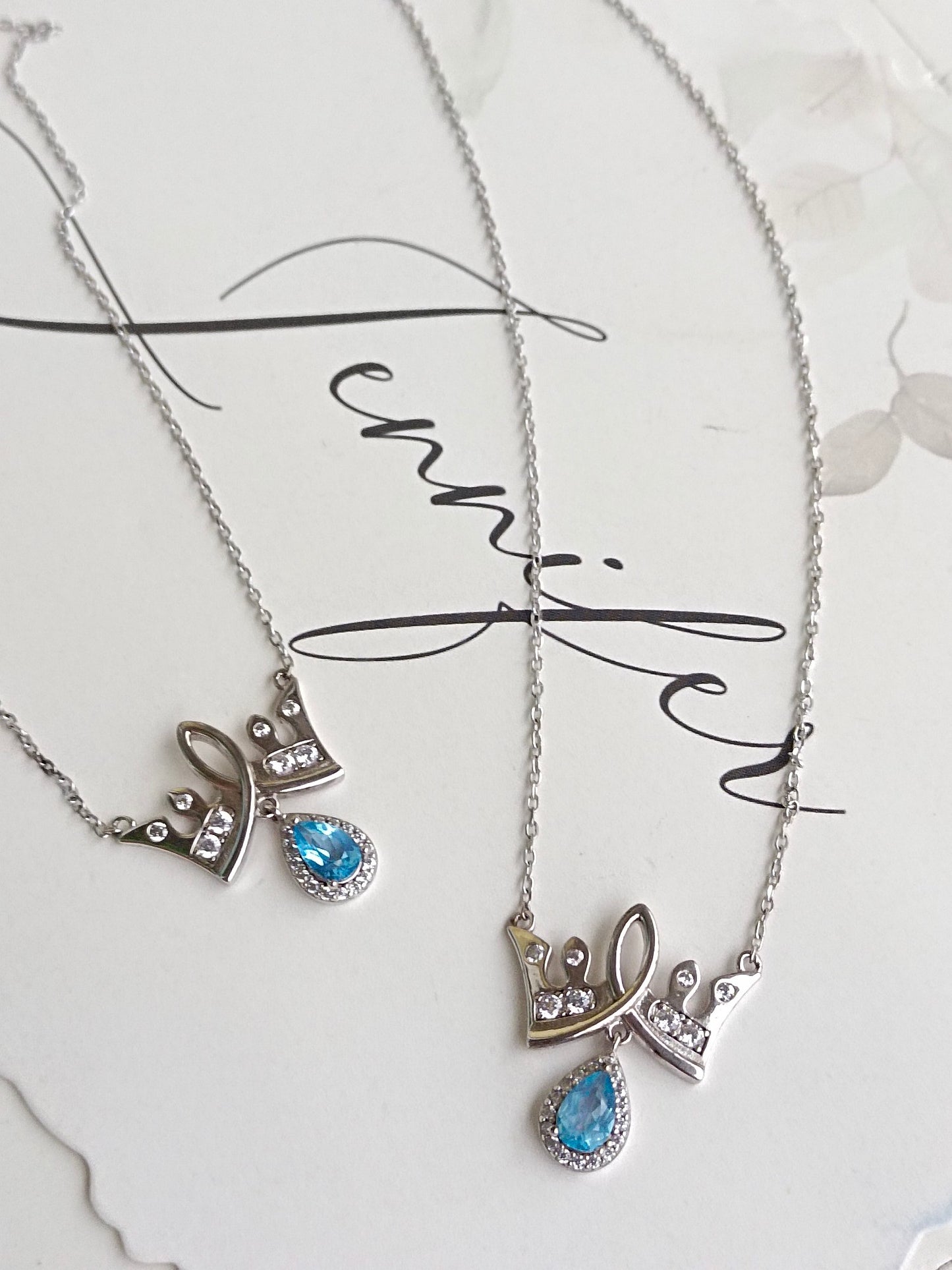 Colier coroană cu topaz natural - Un simbol al fericirii în bijuterii