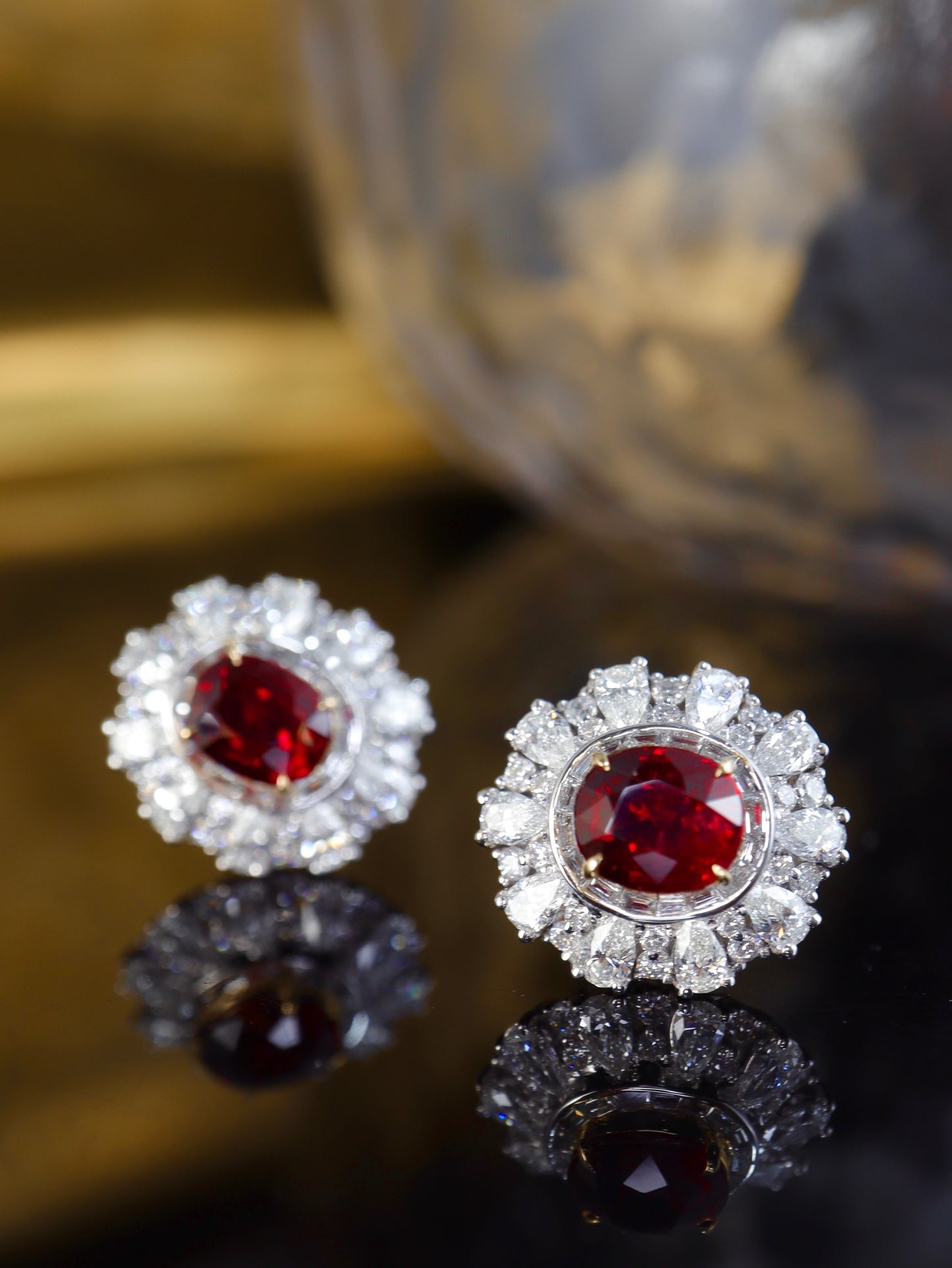 Party Essential 🥰 Boucles d'oreilles Rubis Sang de Pigeon - Bijoux Premium