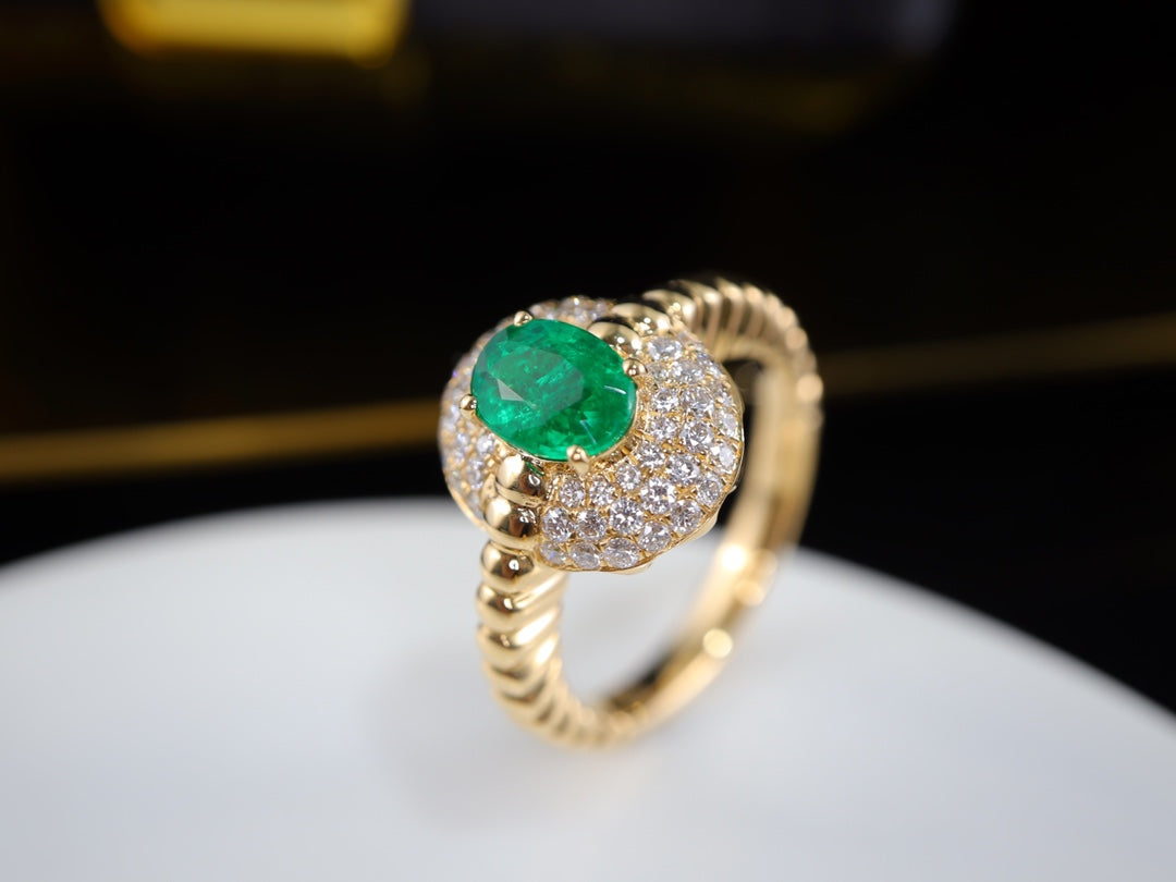 Cincin Zamrud Panjshir Vintage - Koleksi Perhiasan Premium