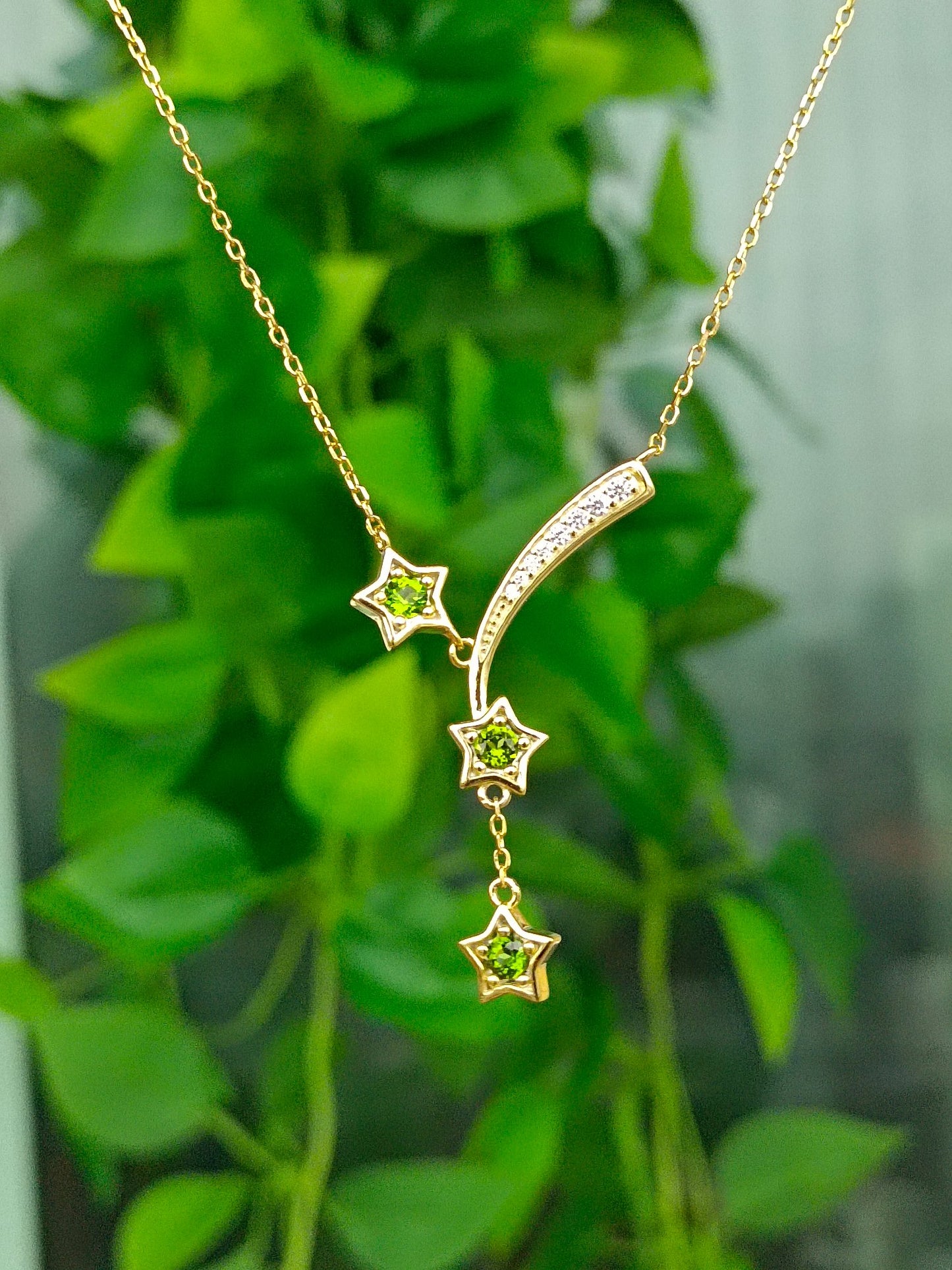 Collana di meteorite naturale di diopside - Un gioiello di sogni e desideri