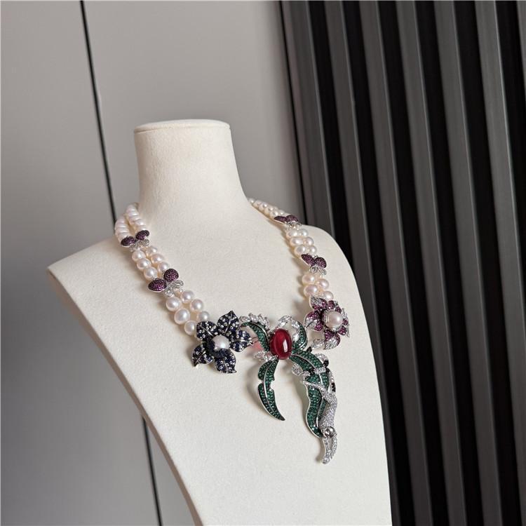 Natural Freshwater Pearl Necklace Special-interest Design High Sense