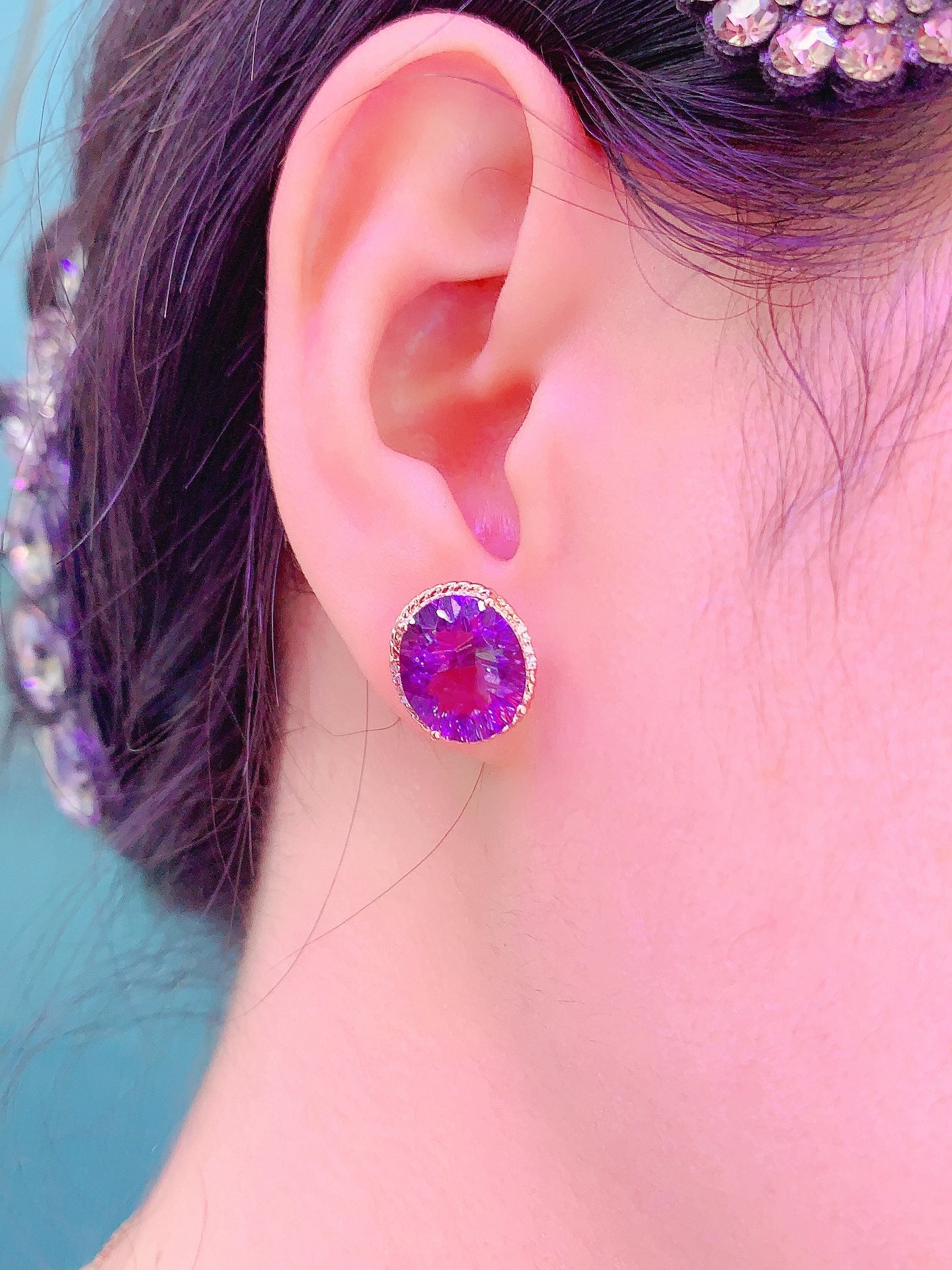 Nueva llegada: joyería de amatista púrpura: elegancia y prosperidad encarnadas