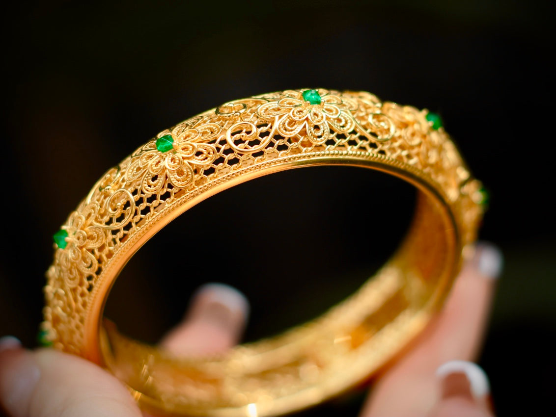 古代花絲工藝手鍊：婚禮傳家寶珠寶的巔峰之作