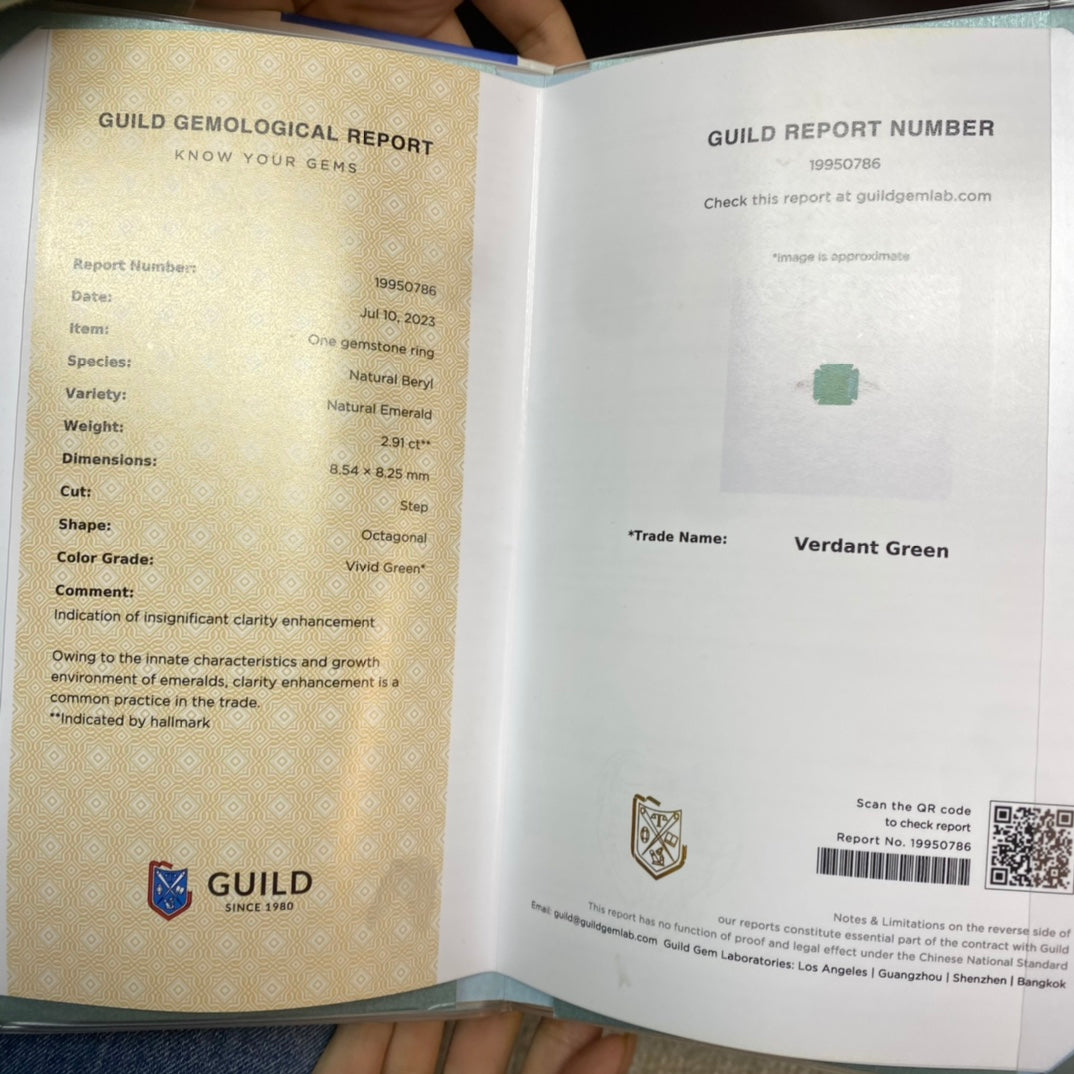 Bijuterii de smarald: inel verde viu de smarald de 2,91 ct cu accente de diamante