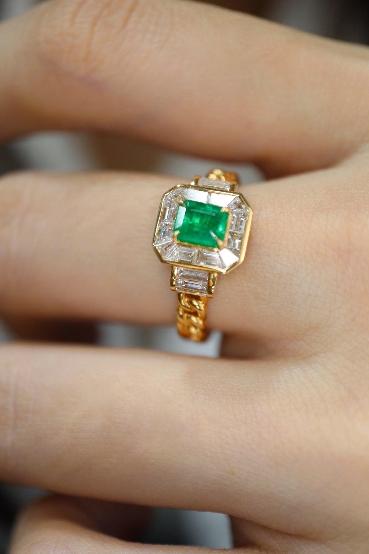 Must-Have-Schmuck: Smaragd-Kubaner-Gliederring