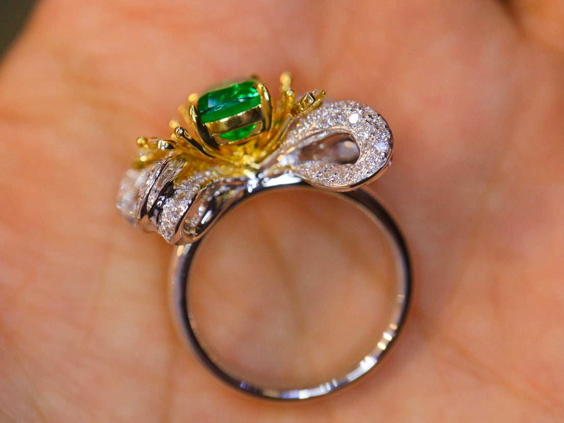 Panjshir-Smaragdschmuck: 1,68 Karat hypnotisierendes Grün