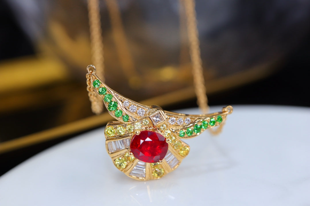 Luxueux Collier Rubis Haut De Gamme - Collection Joaillerie Fine