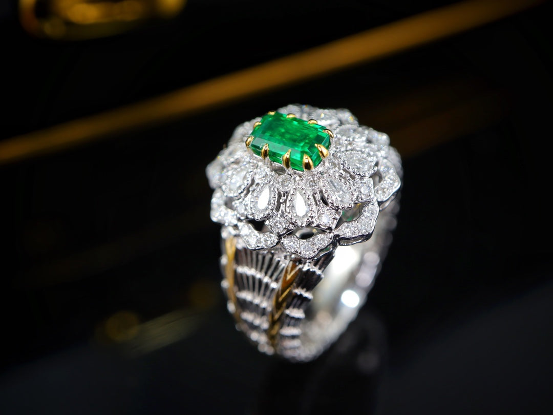 Panjshir-Smaragdring – von der Gilde zertifizierter, grüner Schmuck der Spitzenklasse
