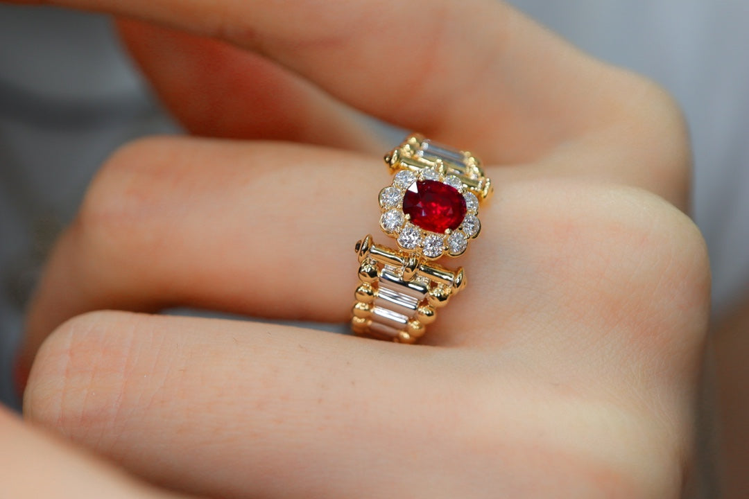Cincin Ruby Darah Merpati Antik - Harta Karun Perhiasan Abadi