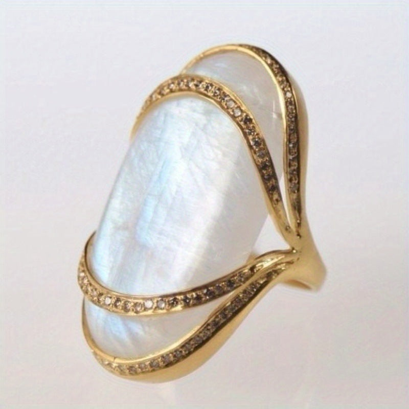 Elegant Geometric Ring Niche Luxury Style Index Finger Ring
