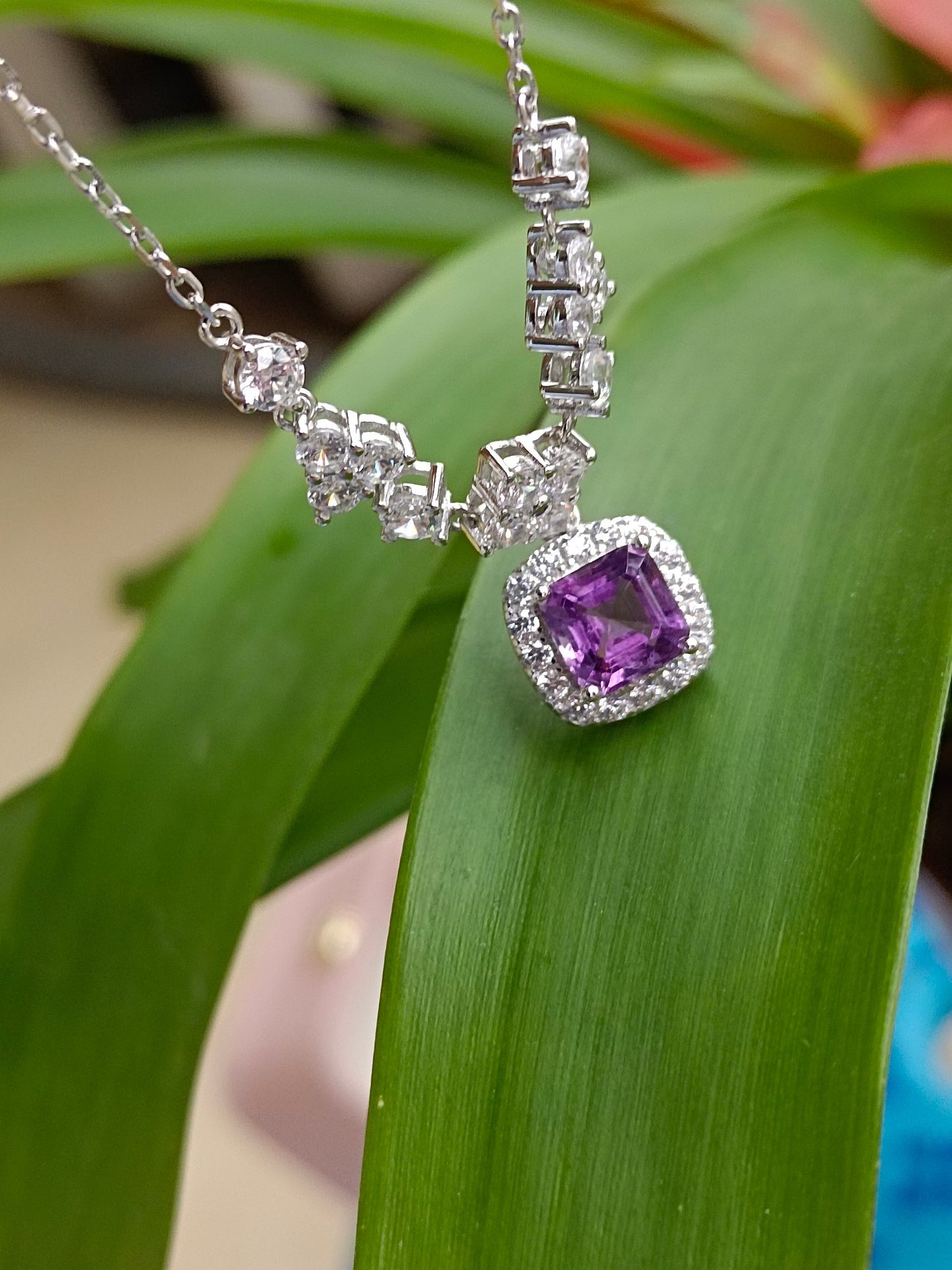 Exquisite Natural Amethyst Necklace - A Gem of Loyal Love, Wisdom, and Courage