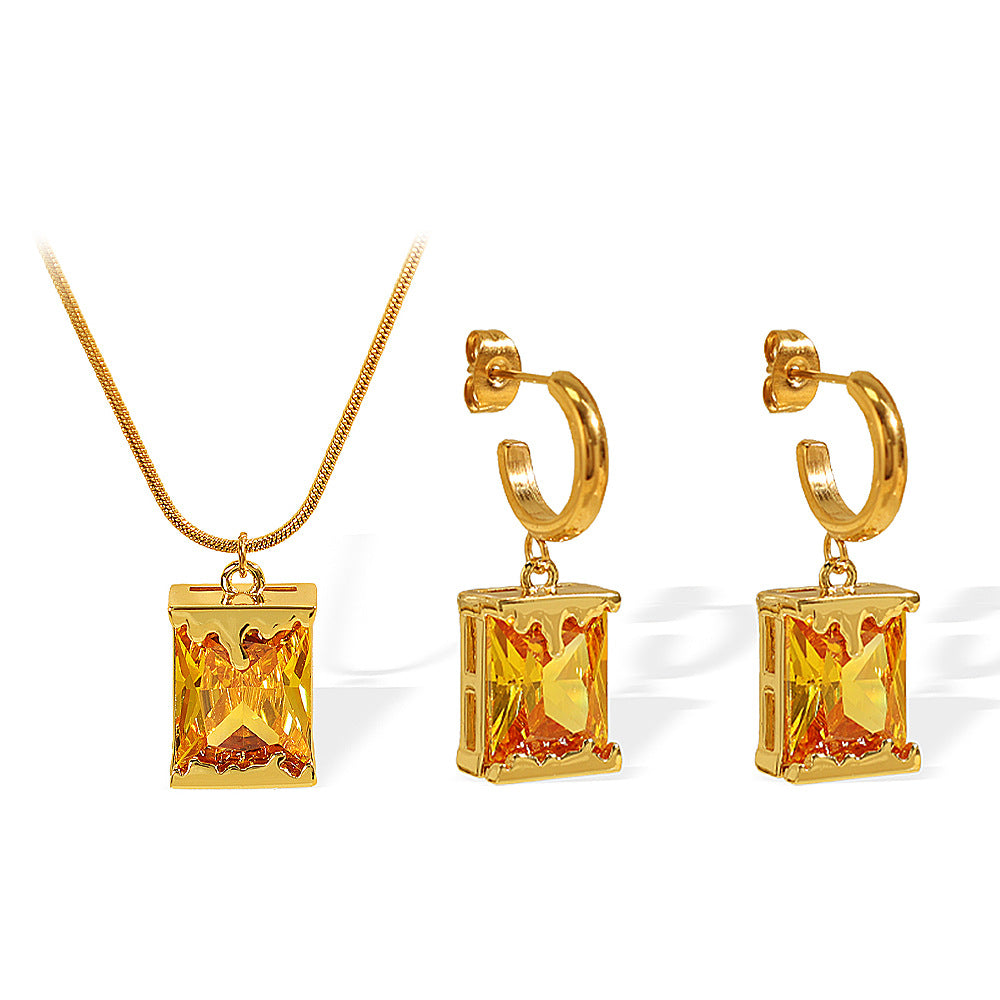 Oil Lamp Inspired Pendant In Stainless Steel With Mixed-metal Styling