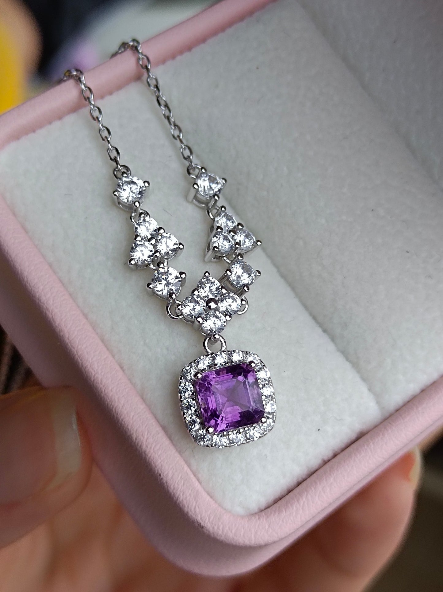 Exquisite Natural Amethyst Necklace - A Gem of Loyal Love, Wisdom, and Courage