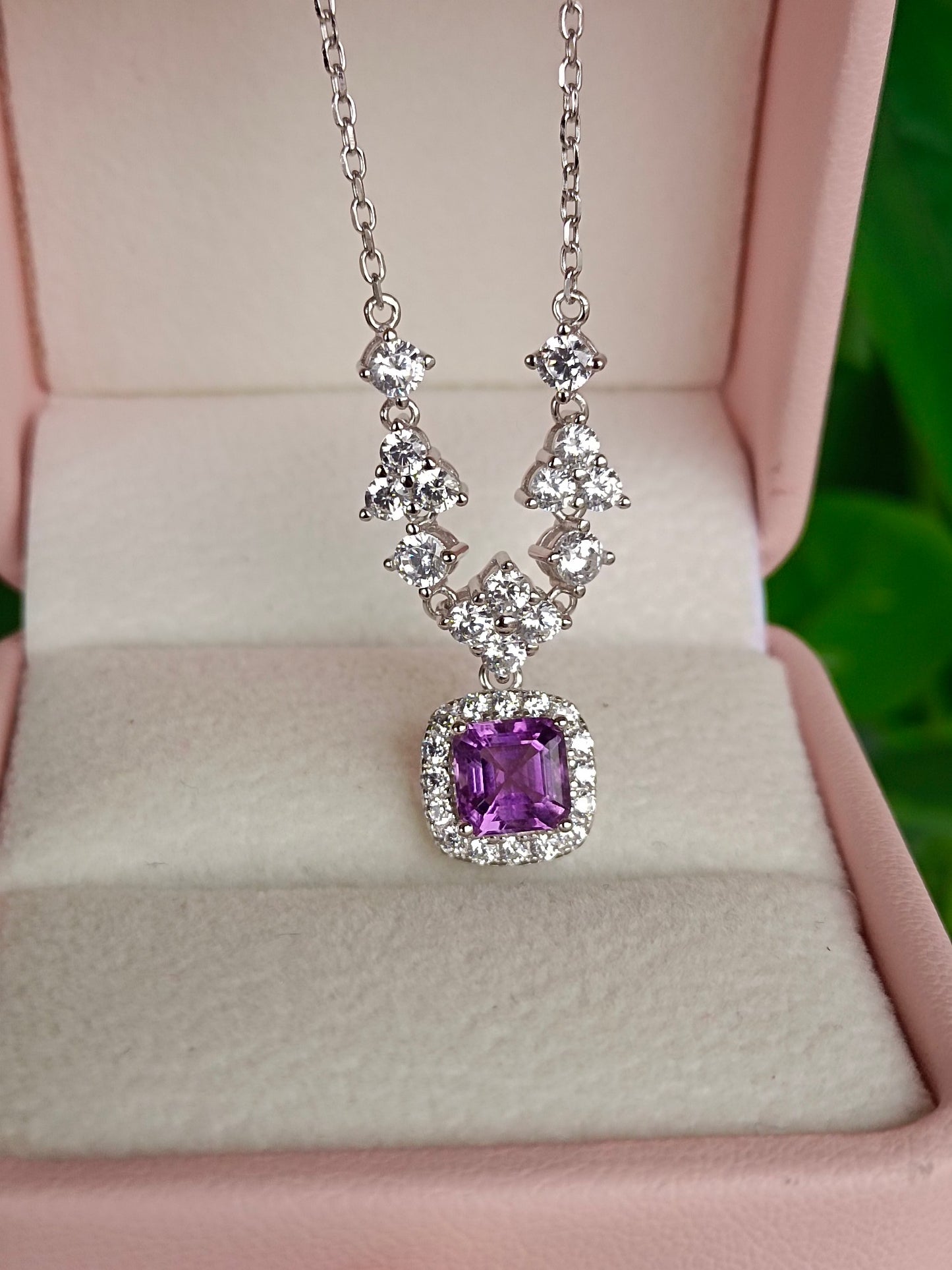 Exquisite Natural Amethyst Necklace - A Gem of Loyal Love, Wisdom, and Courage