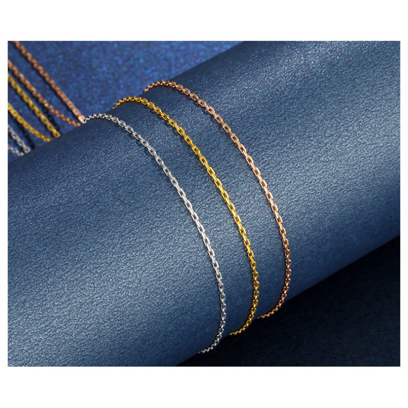 Women's O-shaped Plated Necklace