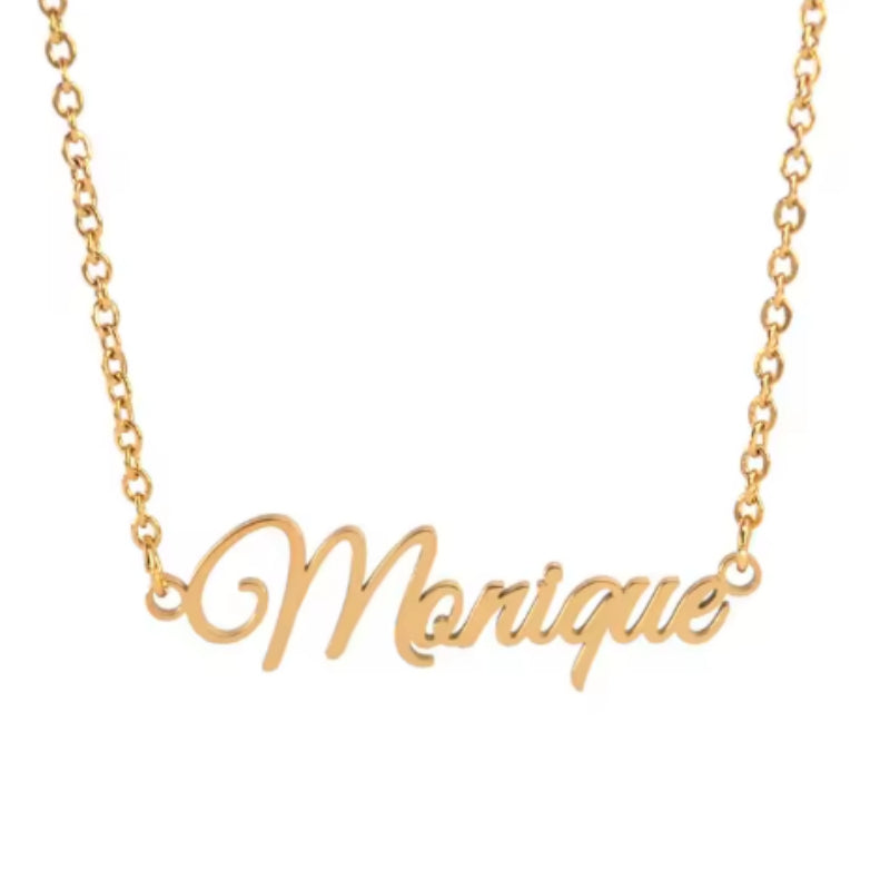 Stainless Steel 18k Gold-plated Color-changing Free Personalized Pendant Chain