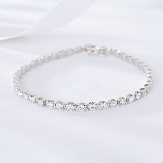 Diamond Cow Head Bracelet (Small Size) - Unique Jewelry Piece - White Diamond Bracelet