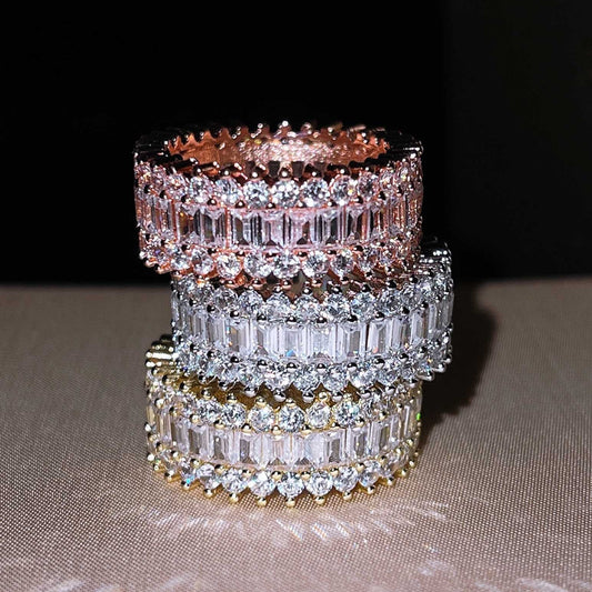 Creative And Fashionable Zircon Inlaid Ring