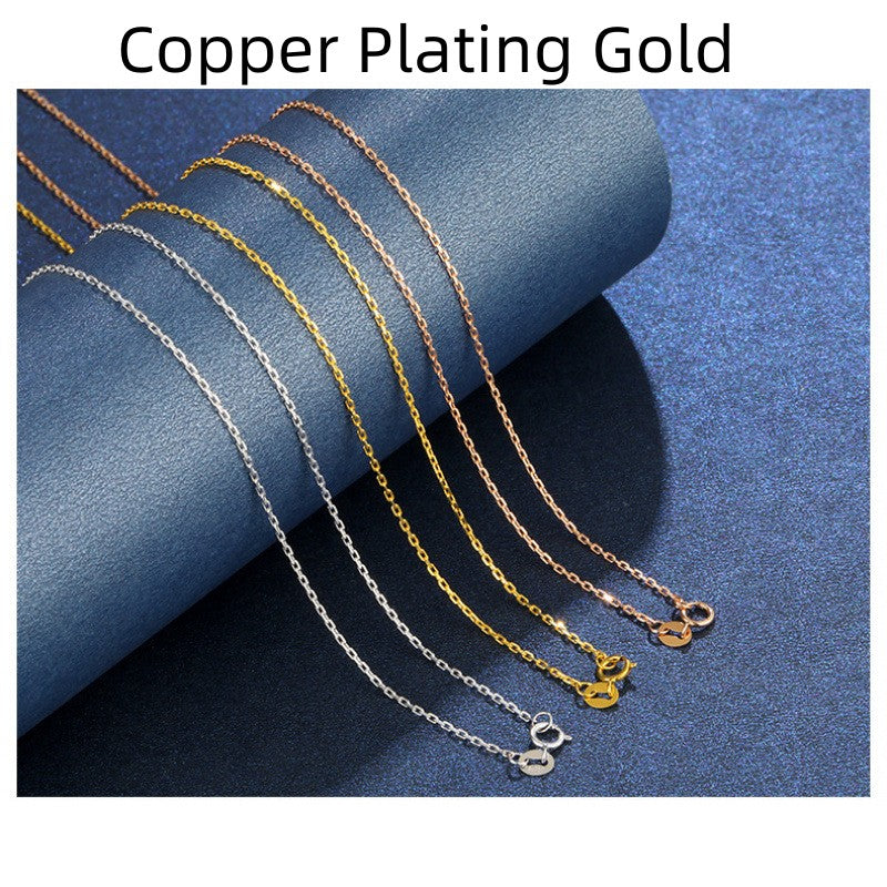 Women's O-shaped Plated Necklace